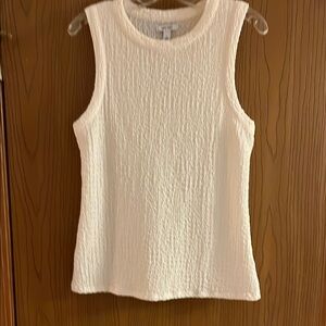 NWOT Nine West Textured Cream Tank Top